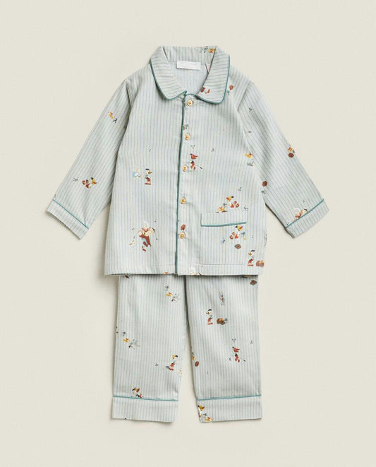 CHILDREN FLANNEL CHRISTMAS PINOCCHIO DISNEY SET OF PYJAMAS