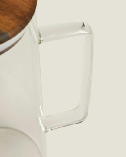 BOROSILICATE GLASS JUG WITH LID