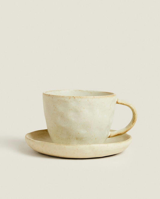 TEXTURED STONEWARE BREAKFAST SET