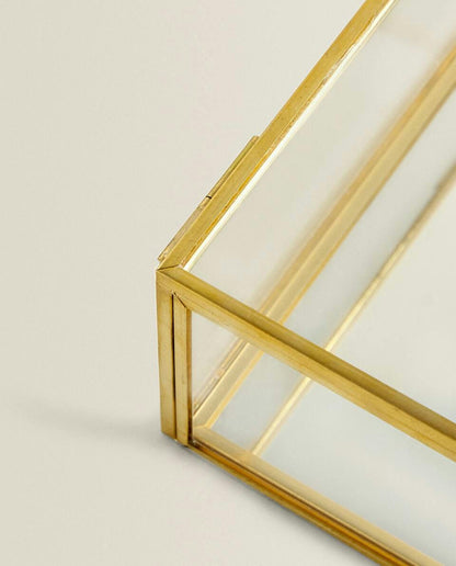 CAJA METAL Y CRISTAL TIMING