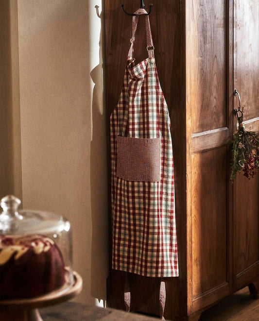 CHRISTMAS CHECK APRON
