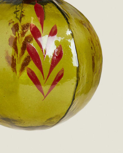 GLASS CHRISTMAS BAUBLE DECORATION