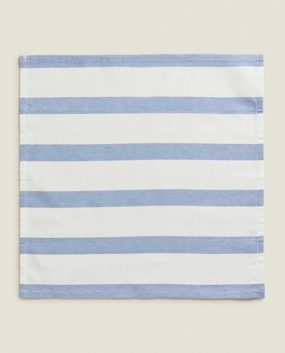 STRIPED COTTON NAPKINS (SET OF 2)