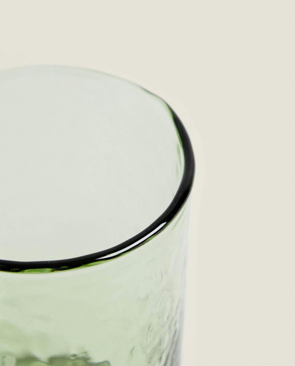 HAMMERED GLASS TUMBLER
