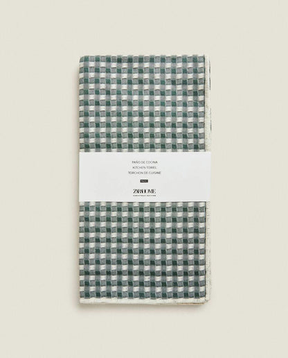 PACK OF WAFFLE COTTON CHRISTMAS TEA TOWELS (PACK OF 2)