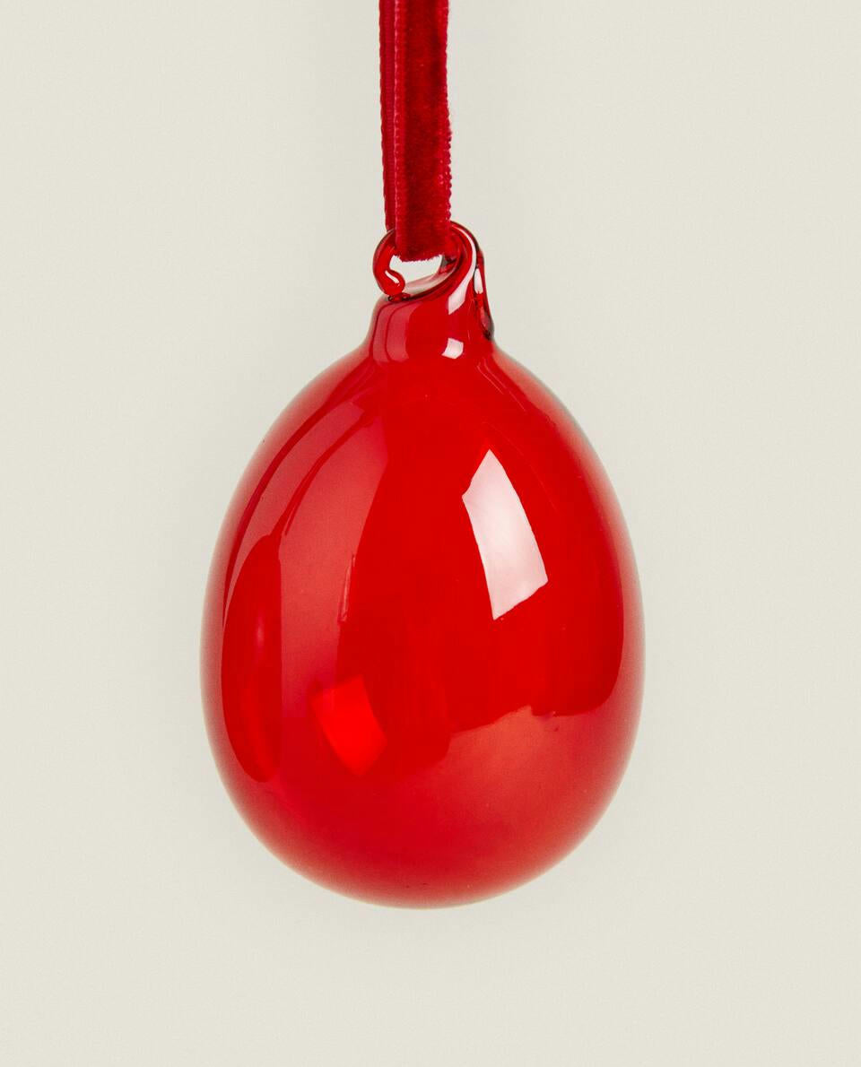 CHRISTMAS GLASS BAUBLE DECORATION