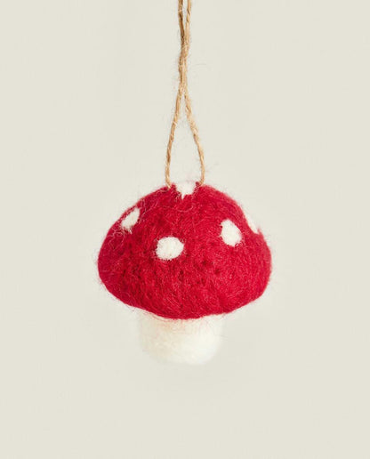 FELT MUSHROOM CHRISTMAS DECORATION
