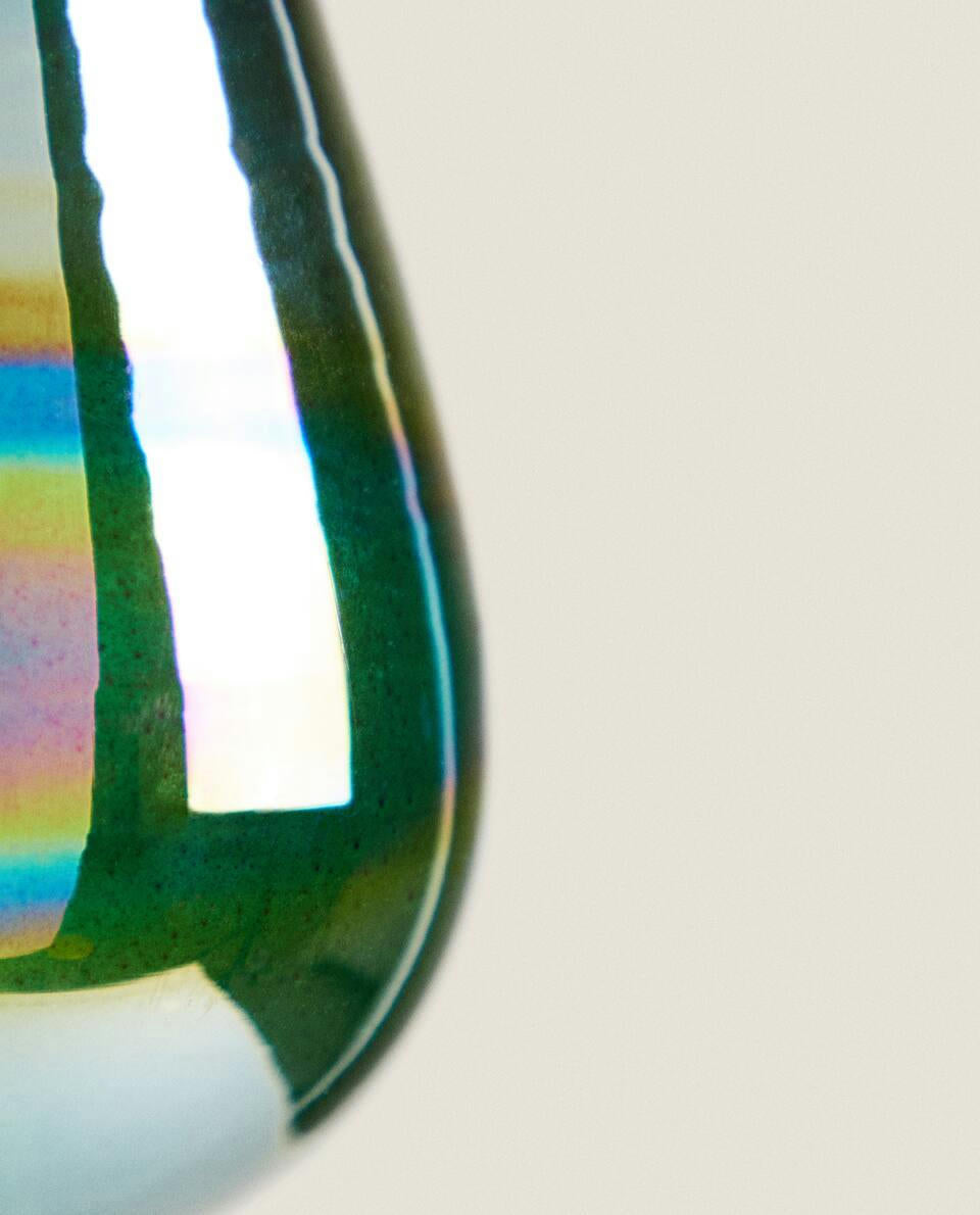 GLASS PEAR CHRISTMAS DECORATION